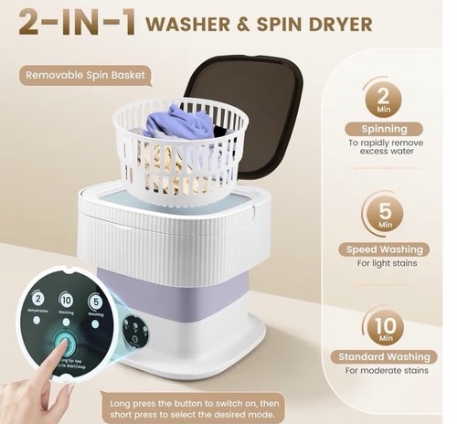11l foldable washer portable - washer,